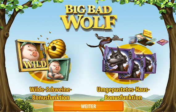 Titelbild der Big Bad Wolf Slot Machine